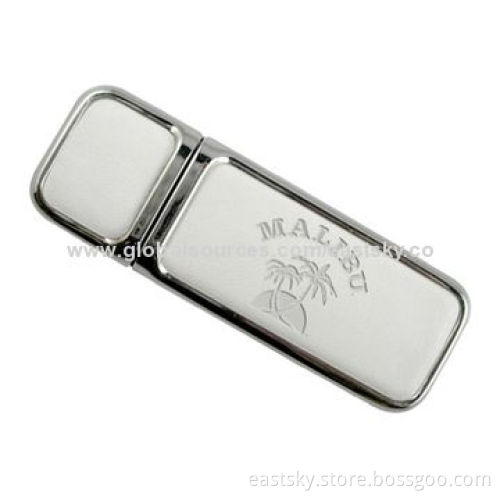 Custom Leather USB Drive, Supports Windows 98SE, Me, 2000, XP, OS 9.X, Mac OS X and Linux 2.4.X OS